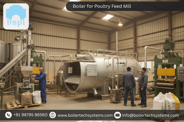 Boiler for Poultry Feed Mill